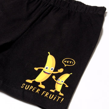 KIDS PLAY SHORT BLACK BANANA - WONDER NATION